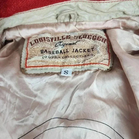 Vintage Louisville Slugger Wool and Leather Varsity Jacket Men’s Size Small - Picture 7 of 9
